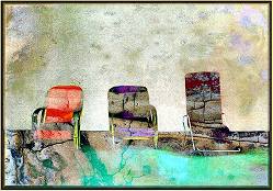  Chairs in Bad Weather (digital blending) 