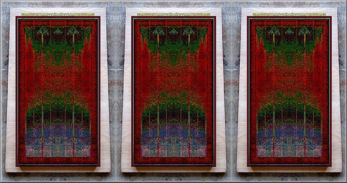  3 Palms Tryptich (digital blending) 