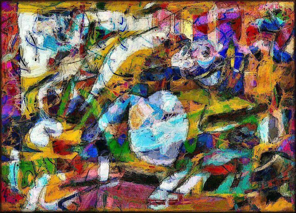  A Glass of Milk in Charles' Room (Kitaj, Pollock, de Kooning) 