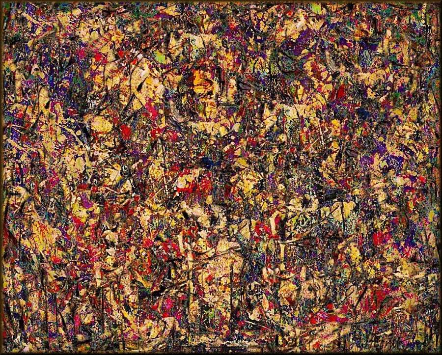  Numbered Poles Arabian (Pollock, de Kooning) 