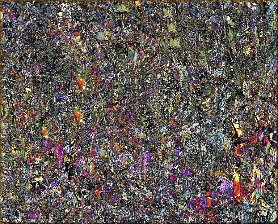  Numbered Poles Drab (Pollock, de Kooning) 