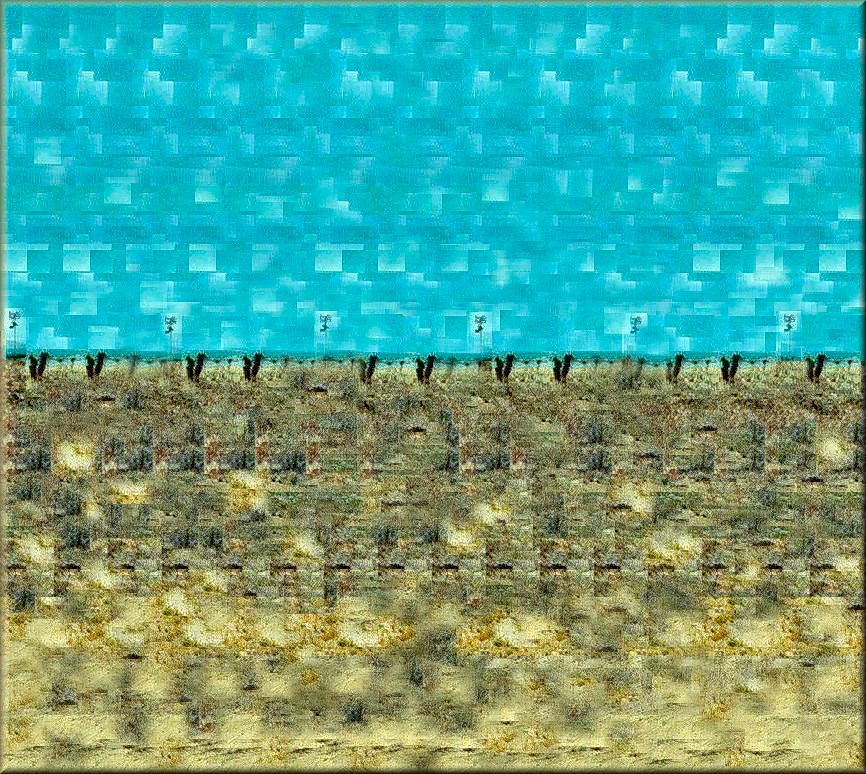  Very Distant Desert Mountains (Hockney) 